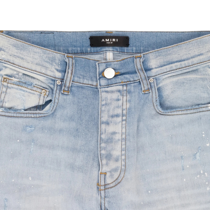 Amiri 'MA Drip' Blue Jeans