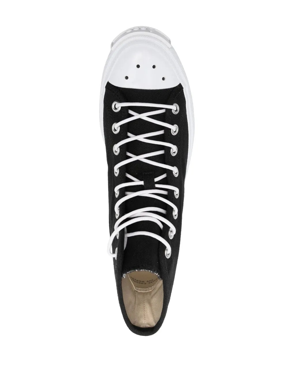Contrasting Toe-Cap High-Top Sneakers