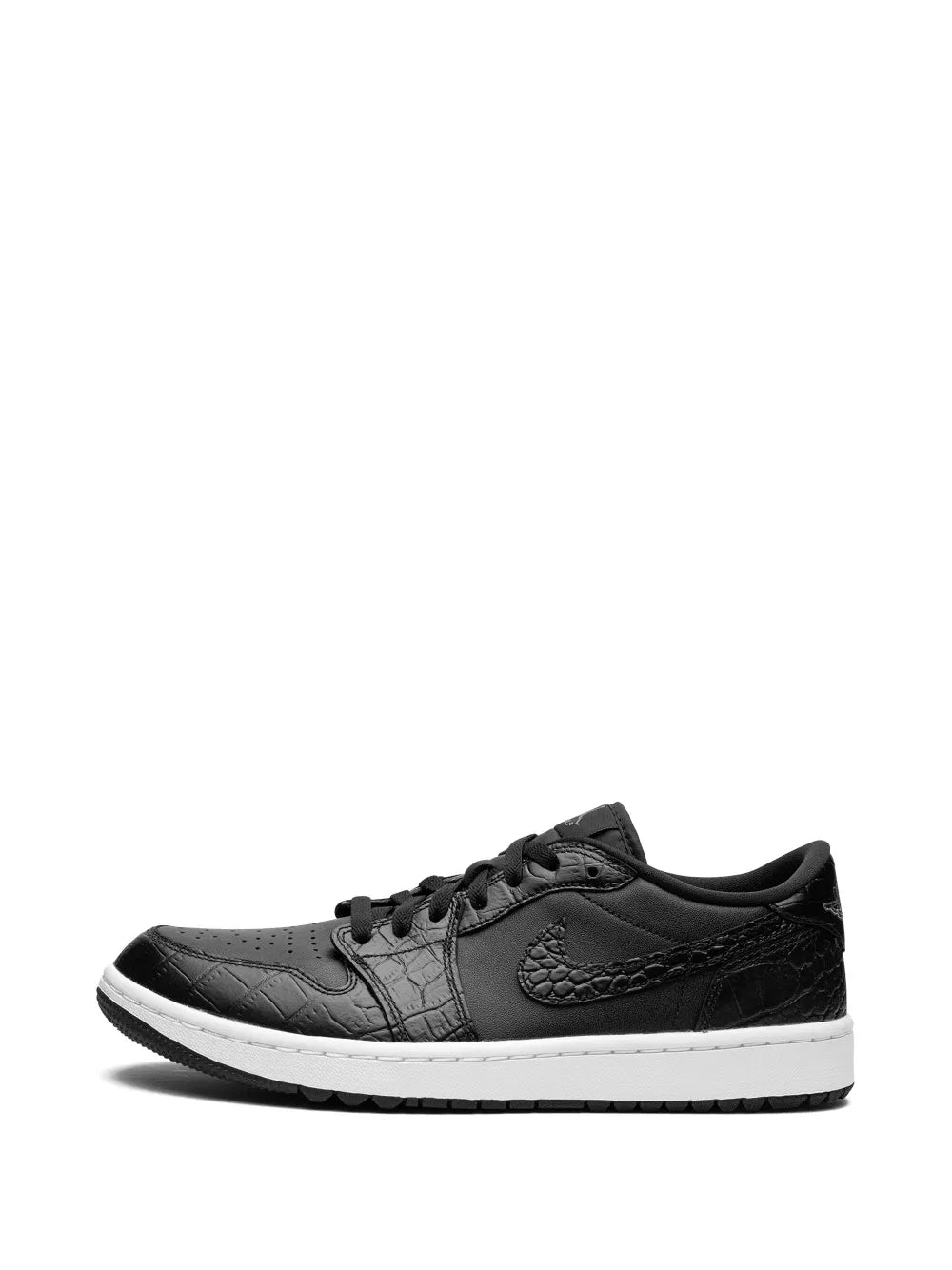 1 Golf Low Black Croc Sneakers