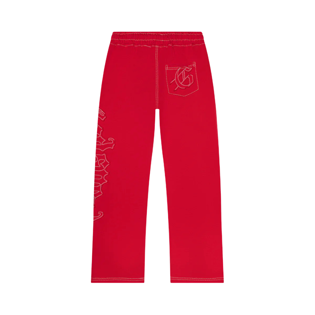 Godspeed 'Stitched' OG Logo Red Sweats