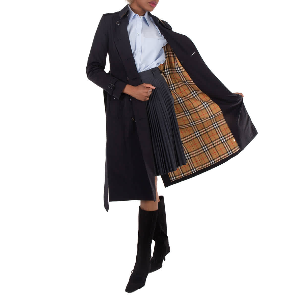 Burberry Slim Fit Long Heritage Chelsea Trench Coat