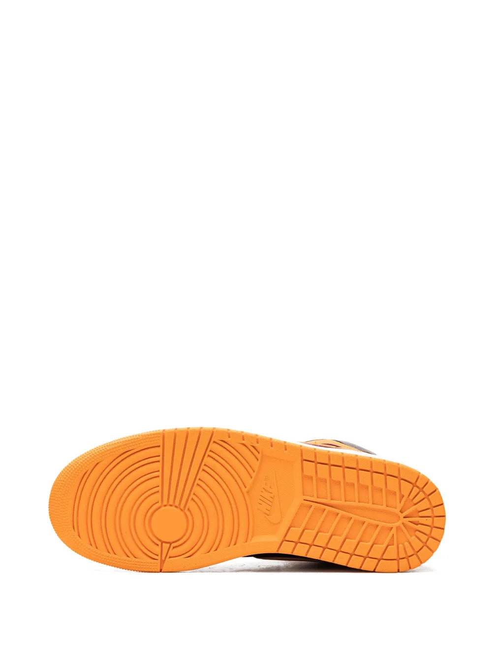 1 Mid Black Orange Sneakers