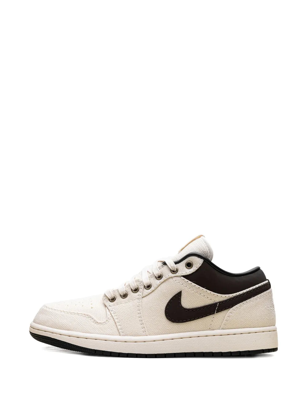 1 Low Premium Pale Ivory/Baroque Brown Sneakers