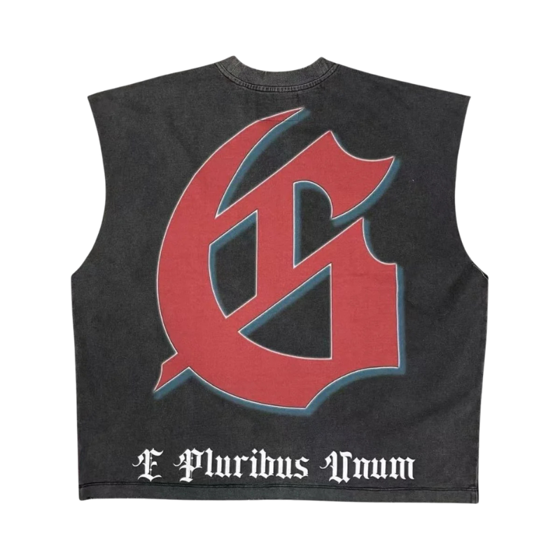 Godspeed "Checkmate" Black Wash Sleeveless Tee - Men's