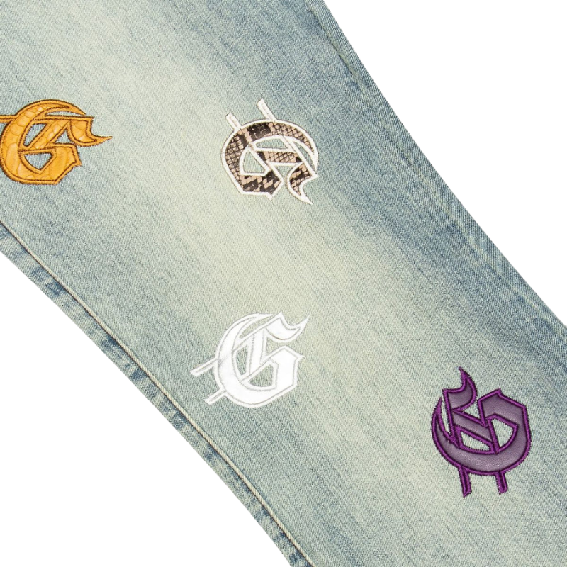 Godspeed 'Infinity Denim' Blue & Multicolor Wash Jeans - Men's
