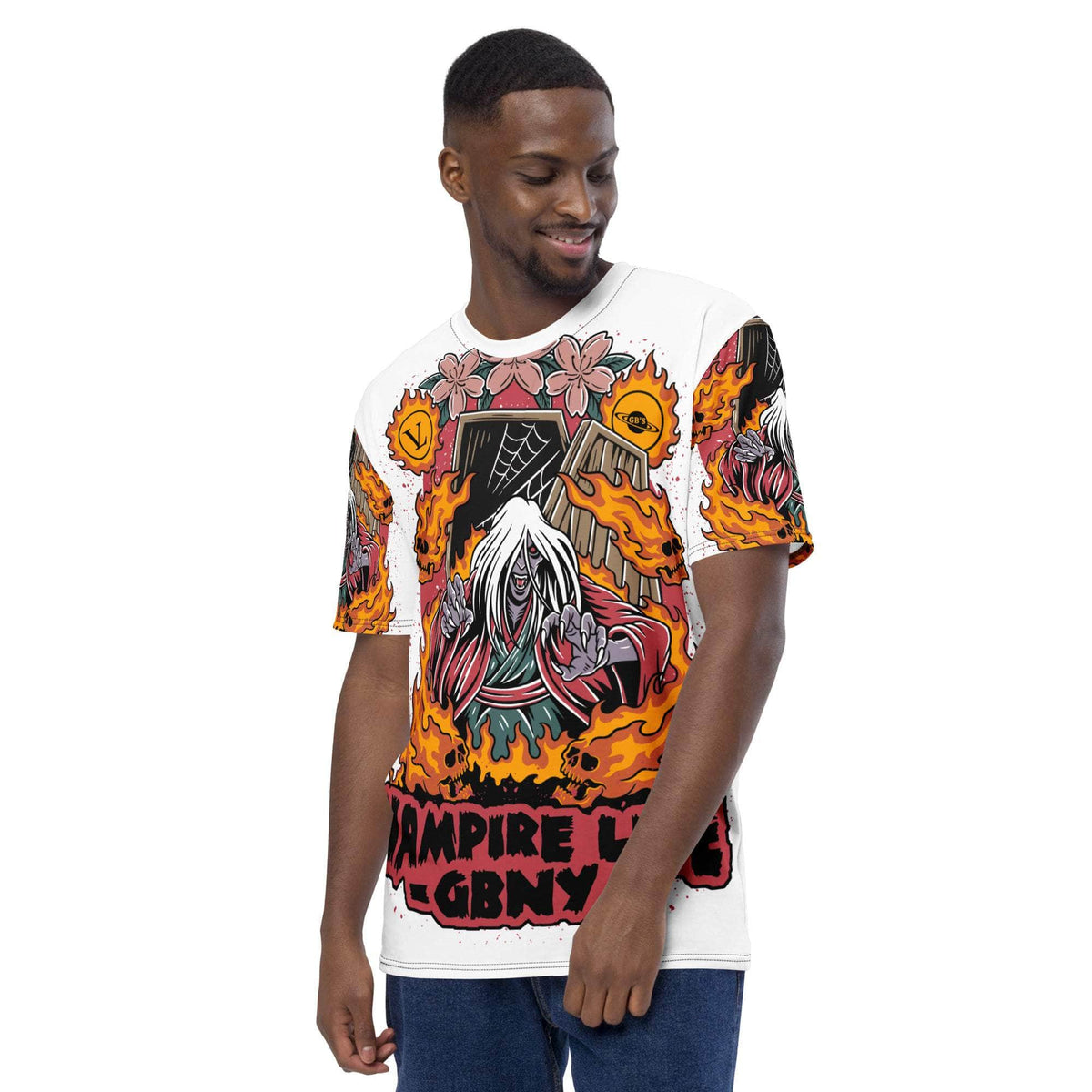 Vamp Life X GBNY "Fiery Vamp" All Over T-shirt - Men's