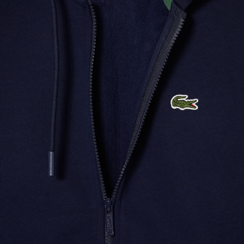 Lacoste Fleece Zip-Up Hoodie - Men's