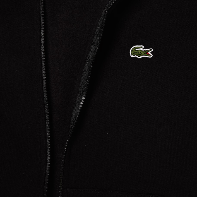 Lacoste Kangaroo Pocket Zip-Up Fleece Hoodie - Men's