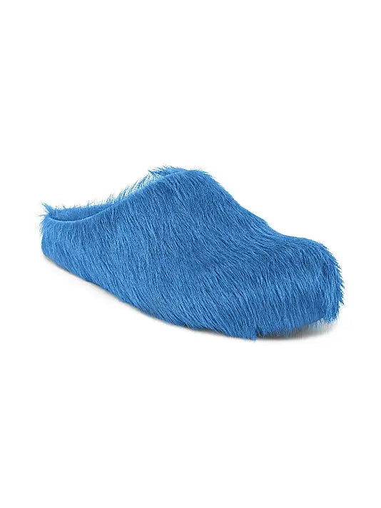 Marni 'Fussbett Sabot' Blue Slides