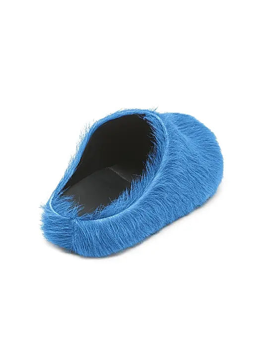 Marni 'Fussbett Sabot' Blue Slides