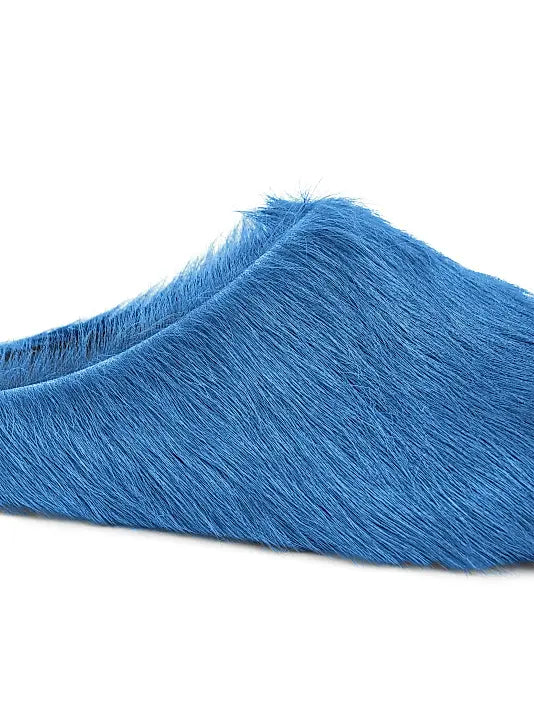 Marni 'Fussbett Sabot' Blue Slides
