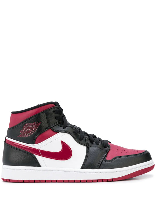1 Mid Bred Toe Sneakers