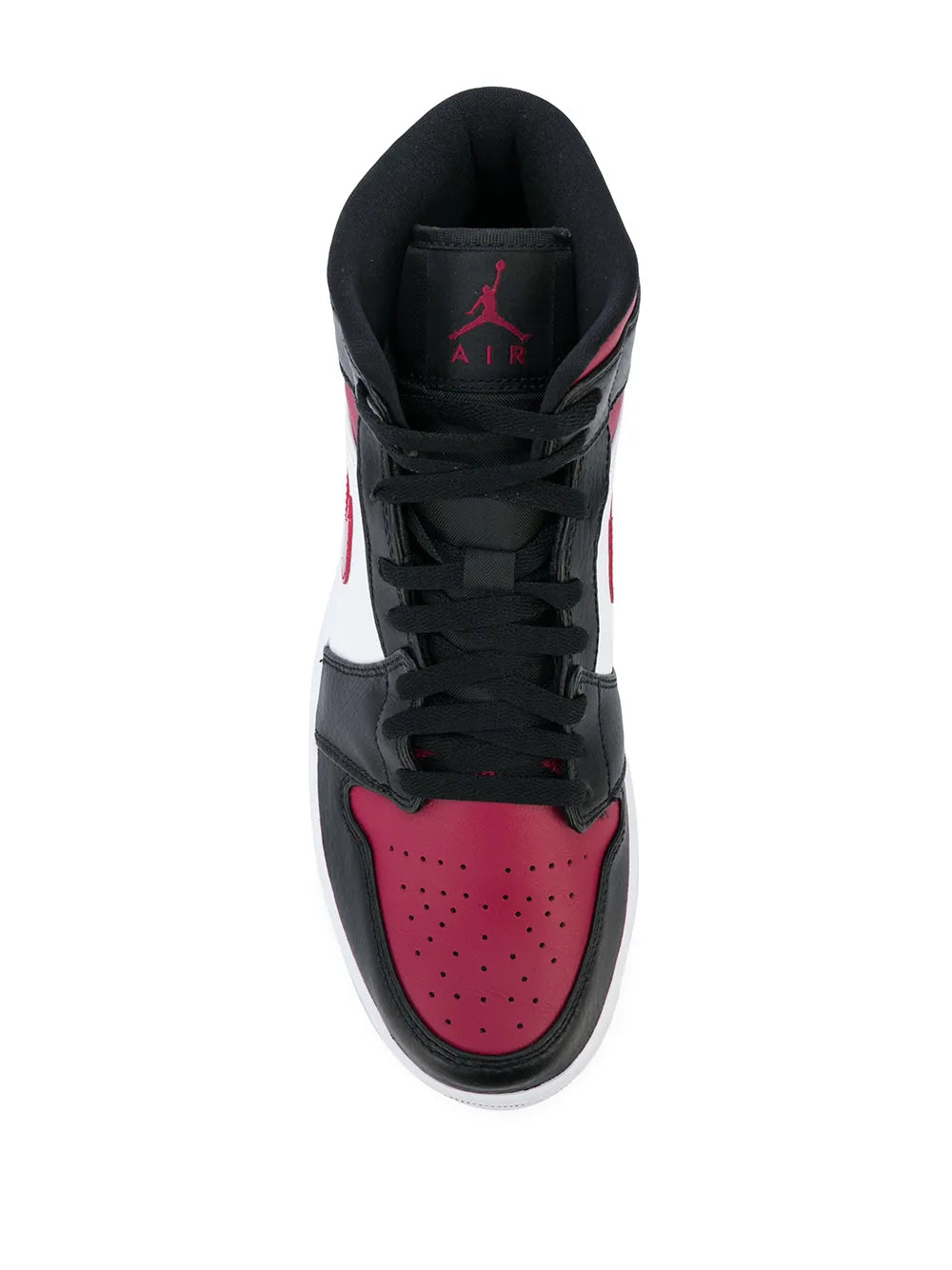 1 Mid Bred Toe Sneakers