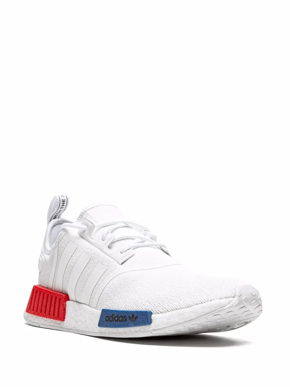 Nmd_R1 White/White/Blue Sneakers
