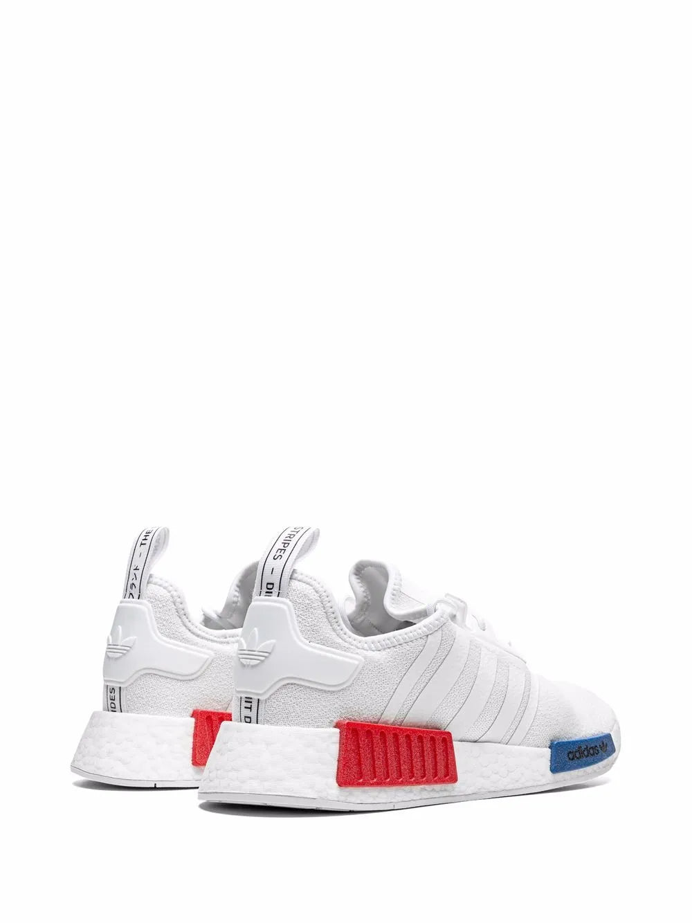 Nmd_R1 White/White/Blue Sneakers