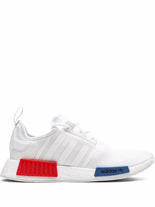 Nmd_R1 White/White/Blue Sneakers