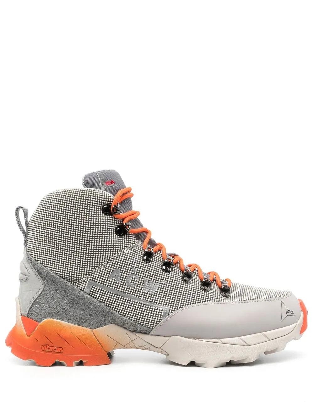 Logo-Print Mesh High-Top Sneakers