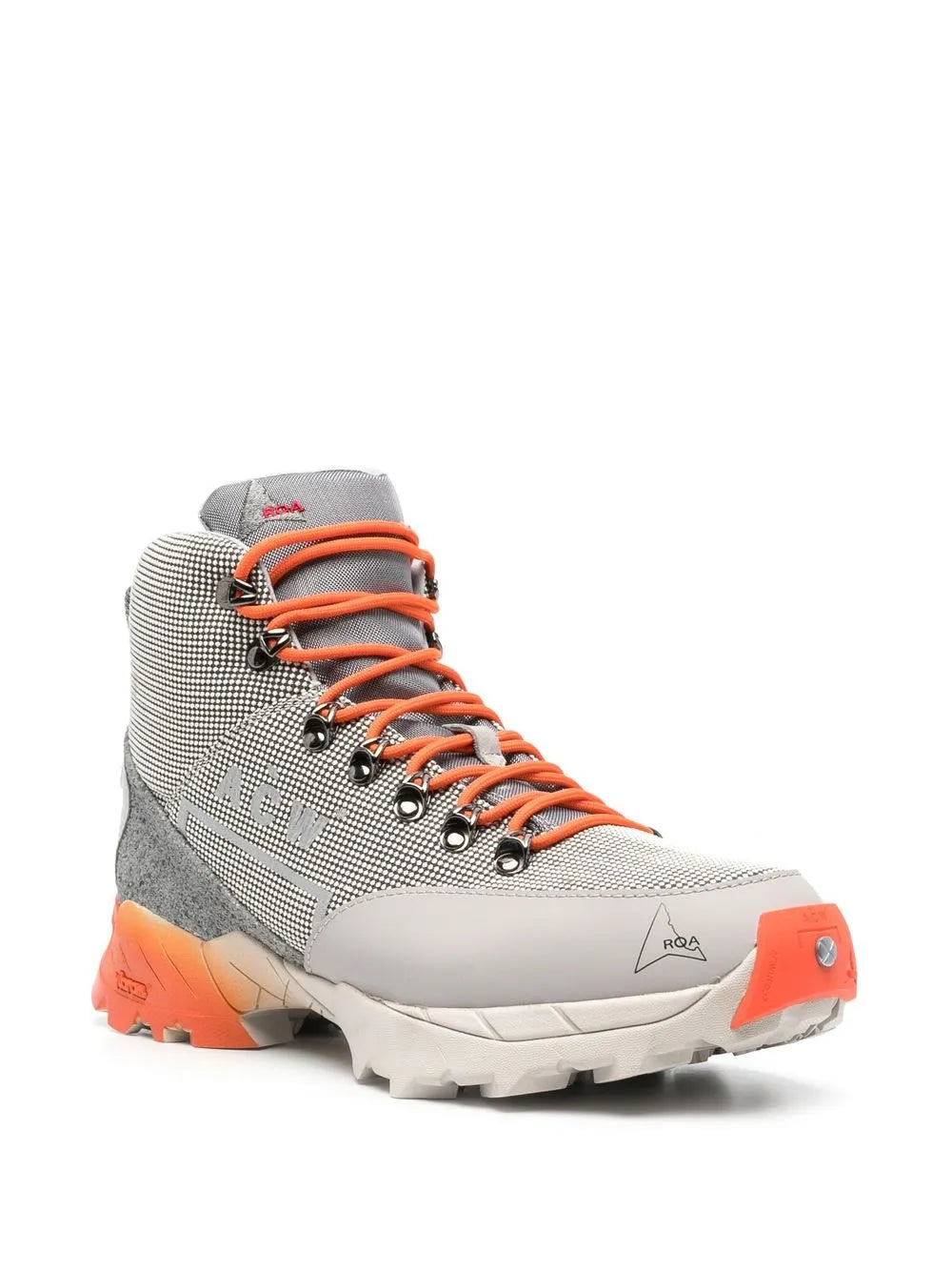 Logo-Print Mesh High-Top Sneakers