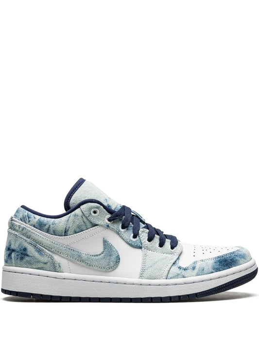 1 Low Se Washed Denim Sneakers