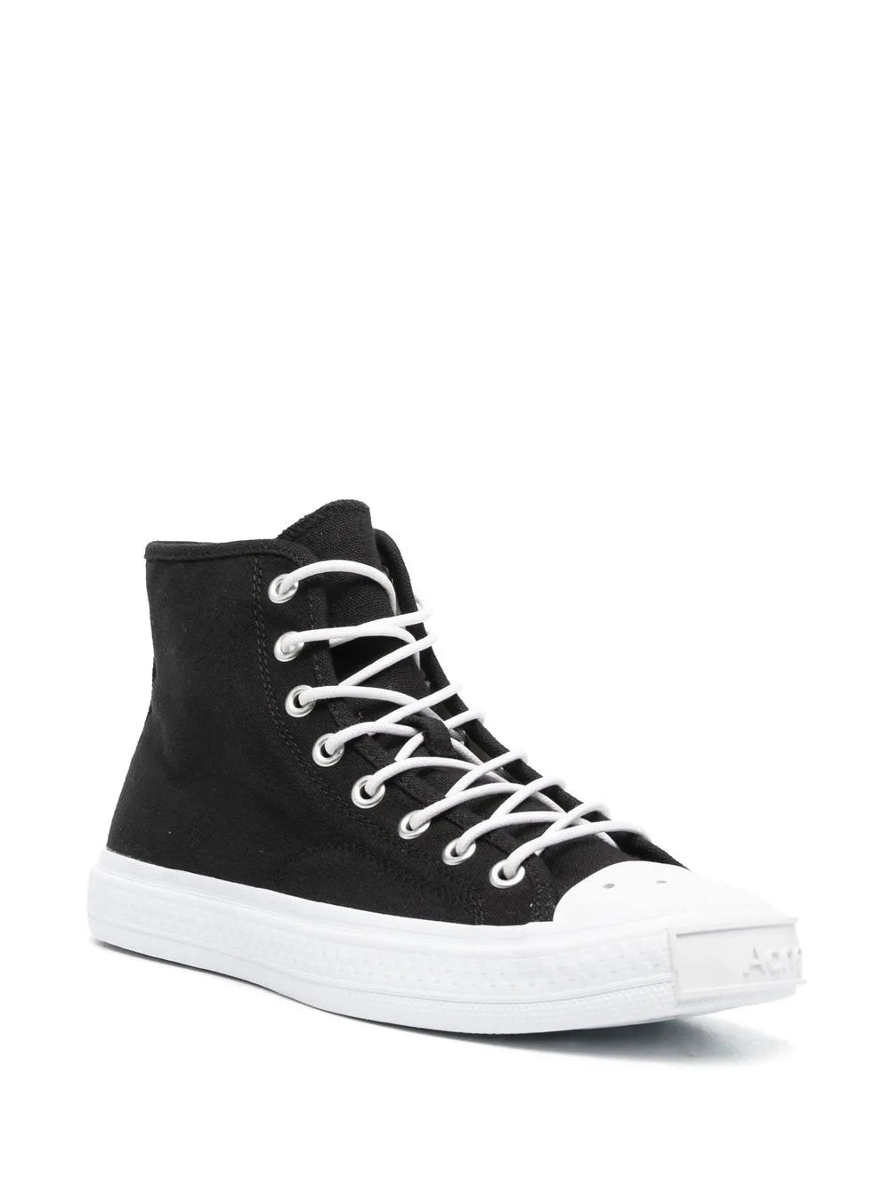 Contrasting Toe-Cap High-Top Sneakers