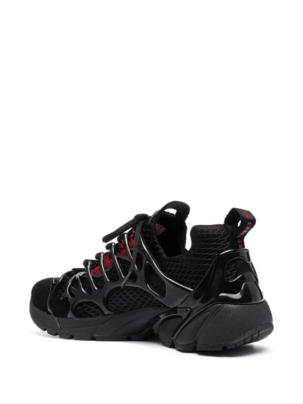 Mesh-Panelled Low-Top Sneakers