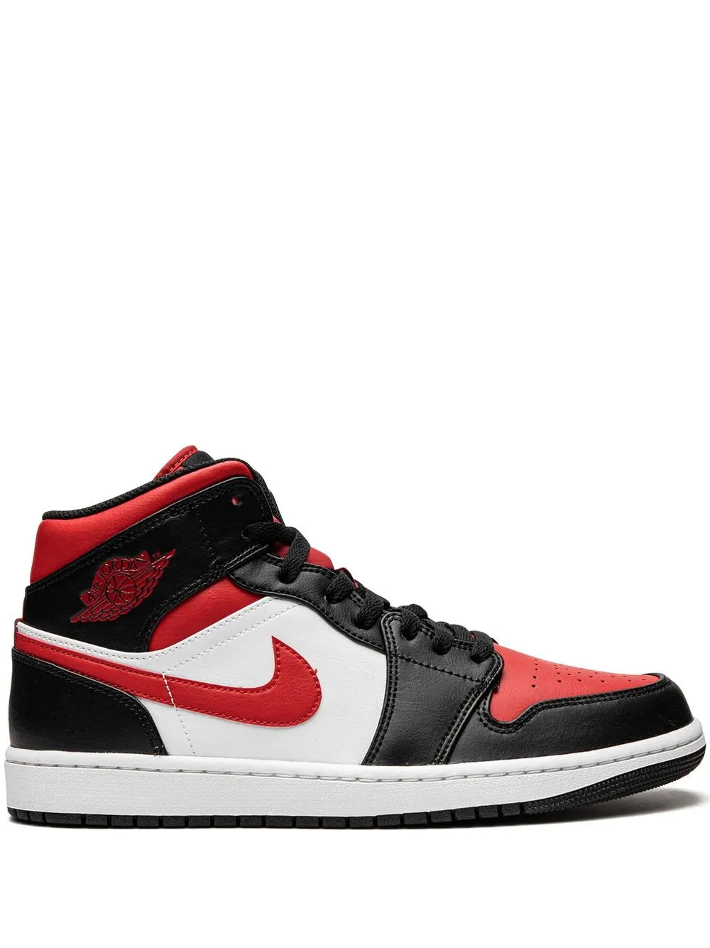 1 Mid Bred Toe Sneakers