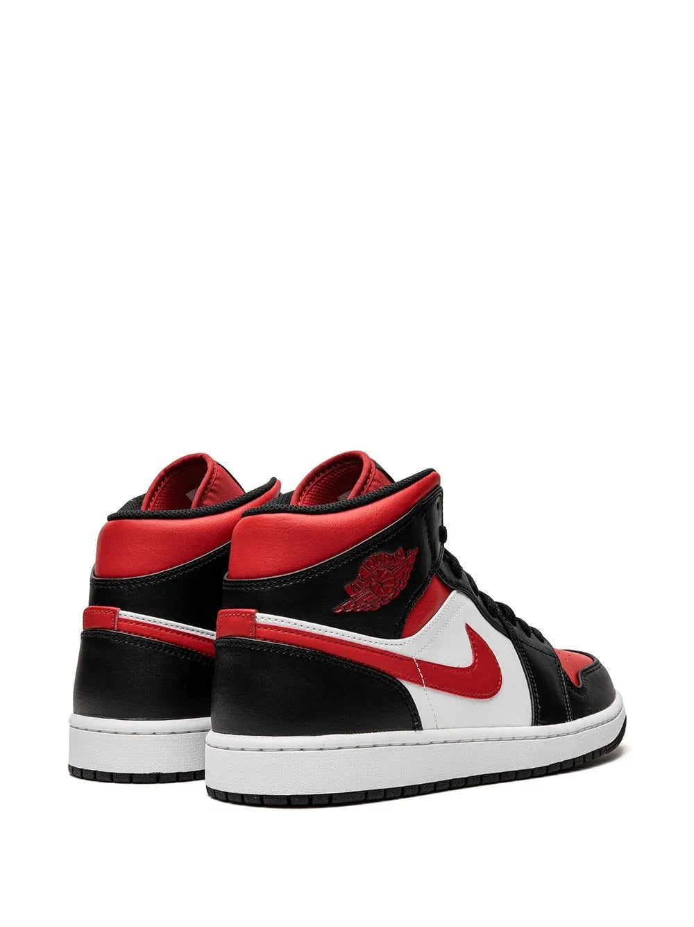 1 Mid Bred Toe Sneakers