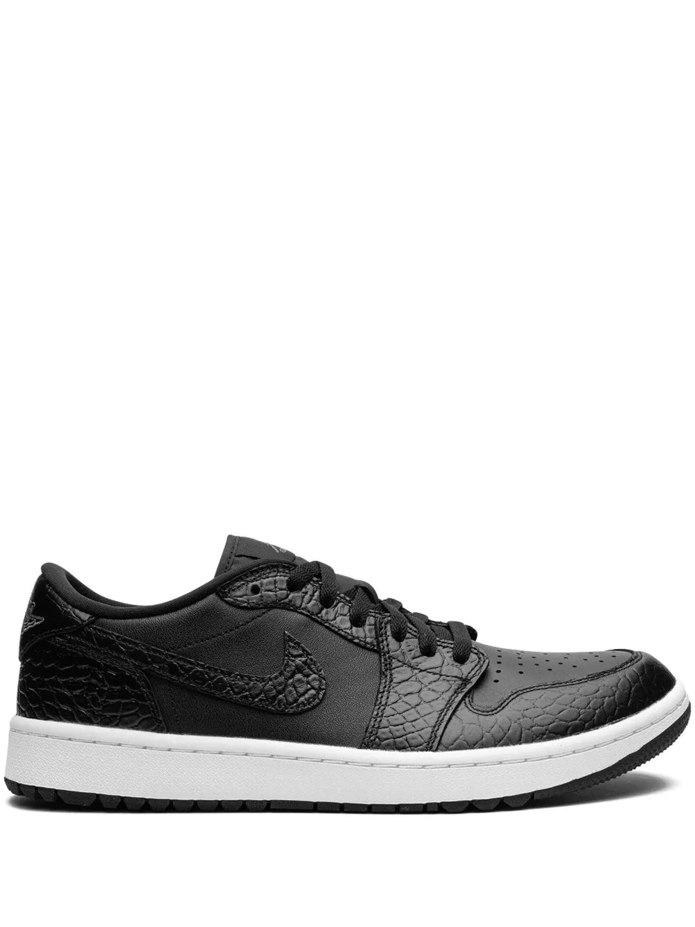 1 Golf Low Black Croc Sneakers