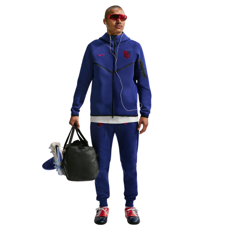 Nike Soccer Full-Zip Hoodie USMNT Tech Fleece Windrunner - Men's