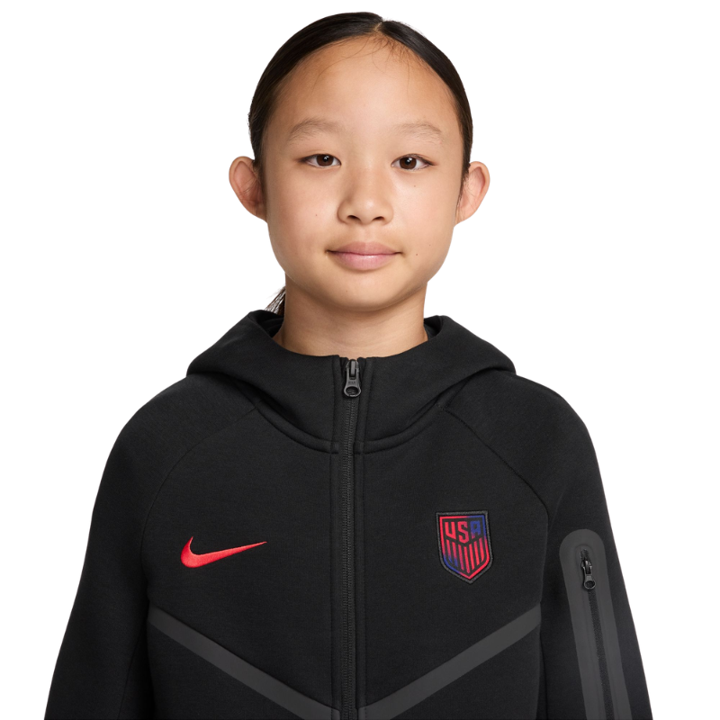 Nike Soccer Full-Zip Hoodie USMNT Tech Fleece - Boys'