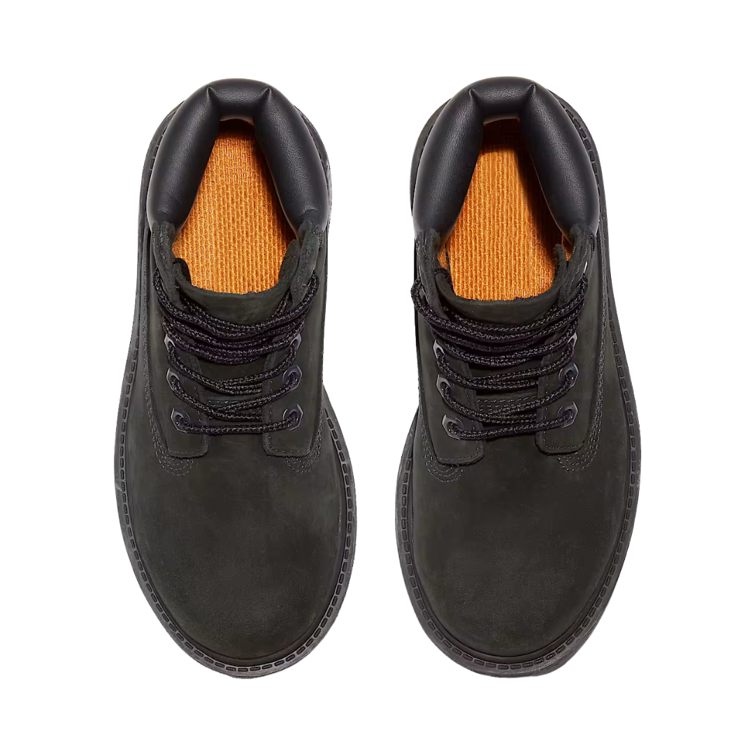 Timberland Youth Premium 6-Inch Waterproof Boot "Black Nubuck" - Youth Sneakers