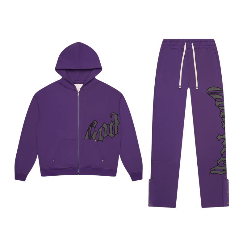 Godspeed OG Logo Purple & Grey Hoodie