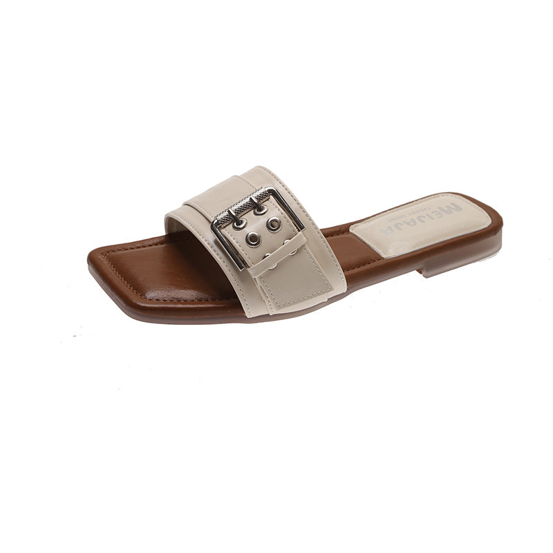Bestseller Women's Outdoor Slides, New Summer 2026, Fashion Versatile Flat Sandals, Comfortable All-Day Wear To Match Dresses