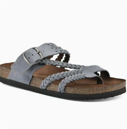 European And American-style Woven Strappy Flat Sandals