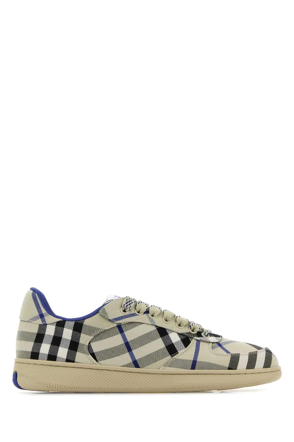 Burberry Women Embroidered Canvas Terrace Sneakers