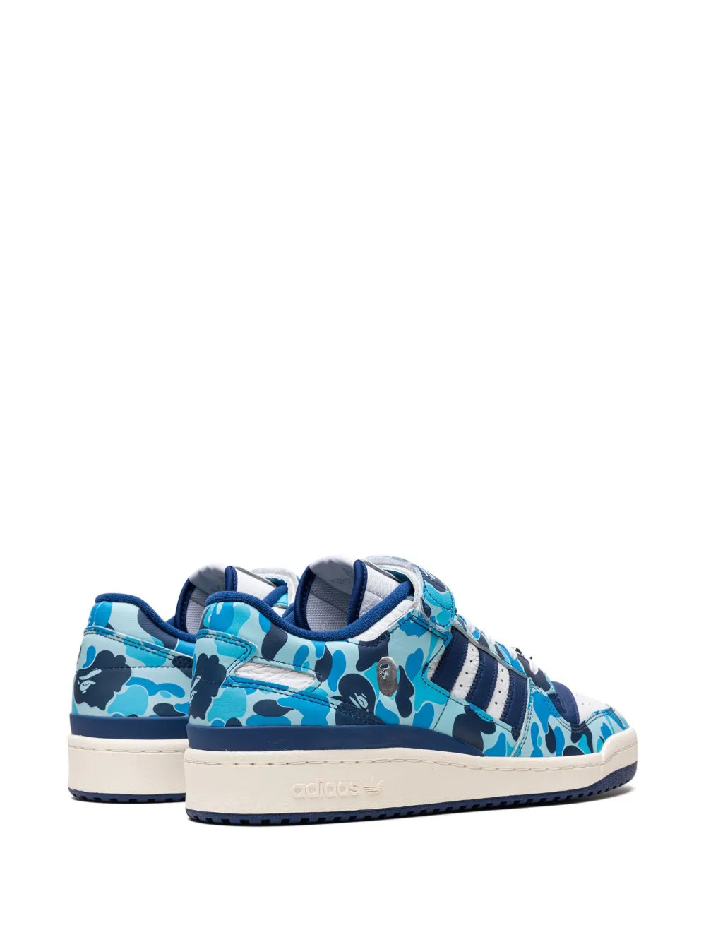 Forum 84 Low Bape 30Th Anniversary Blue Camo Sneakers