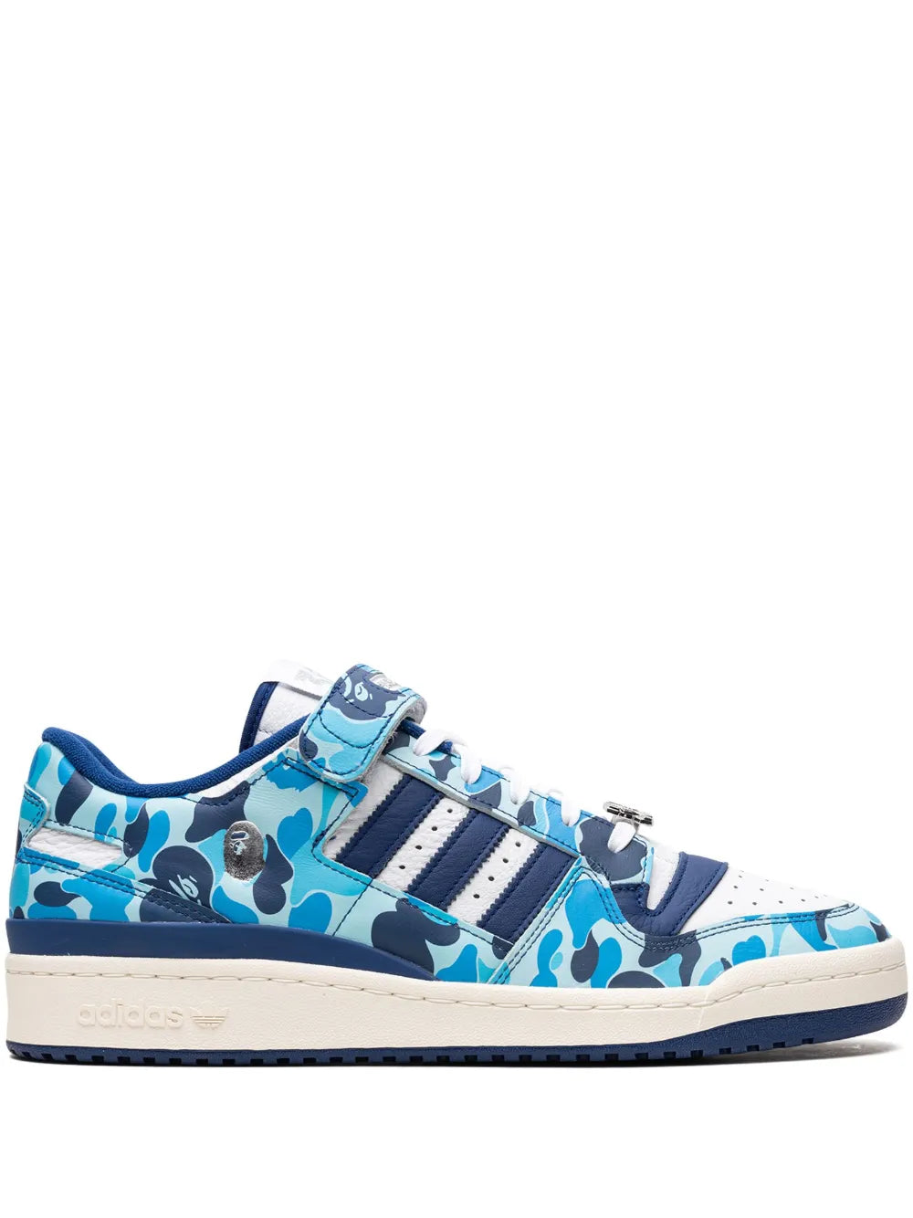 Forum 84 Low Bape 30Th Anniversary Blue Camo Sneakers