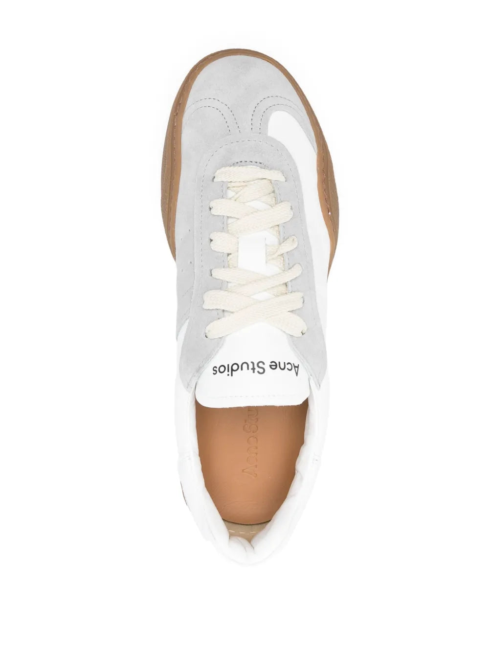 Panelled-Design Leather Sneakers