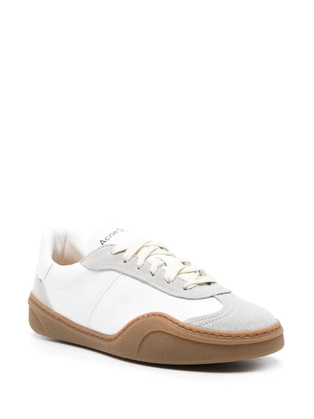 Panelled-Design Leather Sneakers