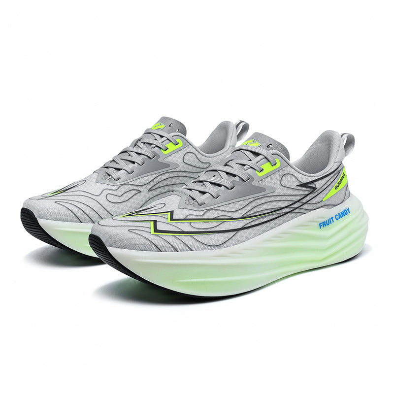 Couple Running Shoes Breathable Mesh Shoes Ultra-Soft Non-Deformable Jelly Sole Casual All-Match Sneakers