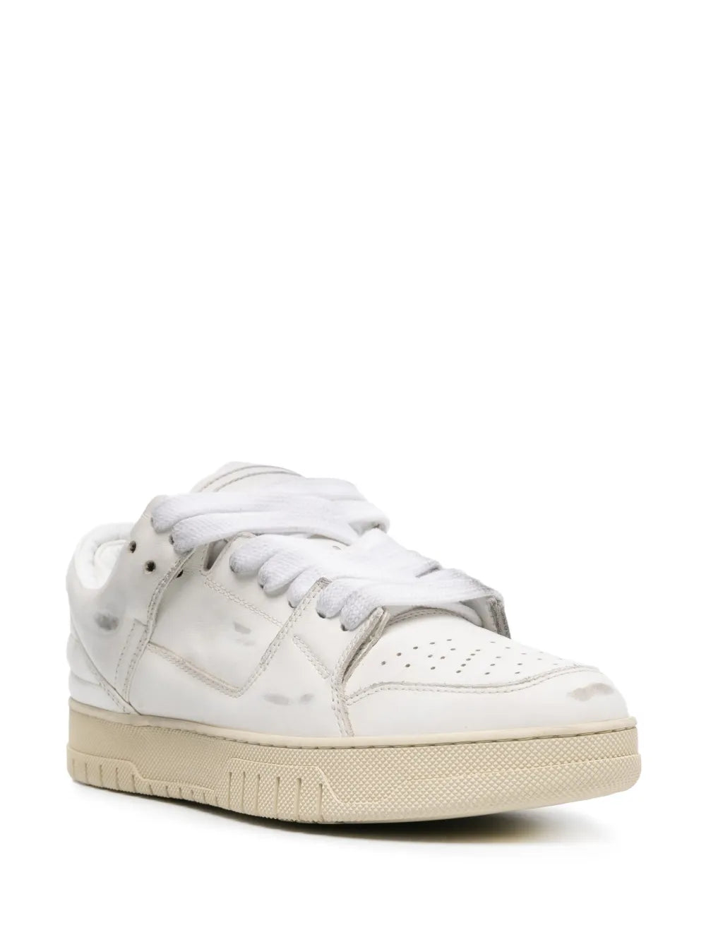 Vintage Dirty Leather Sneakers