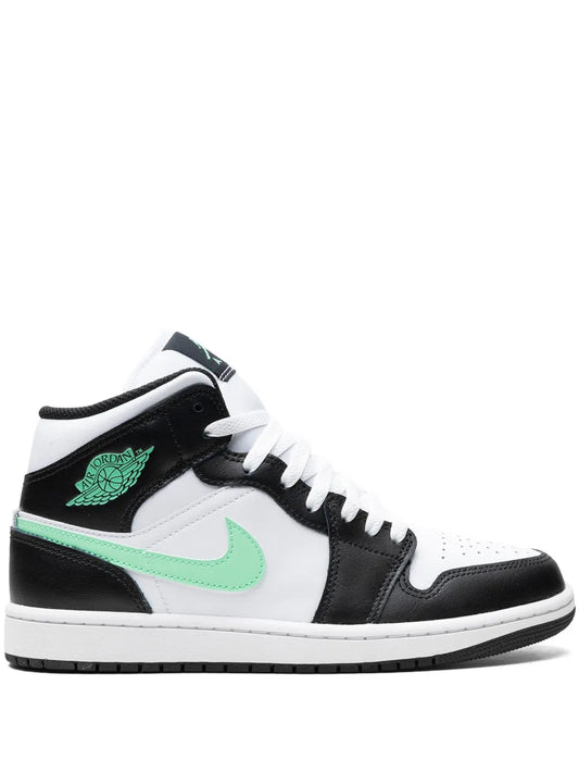 1 Mid Green Glow Sneakers