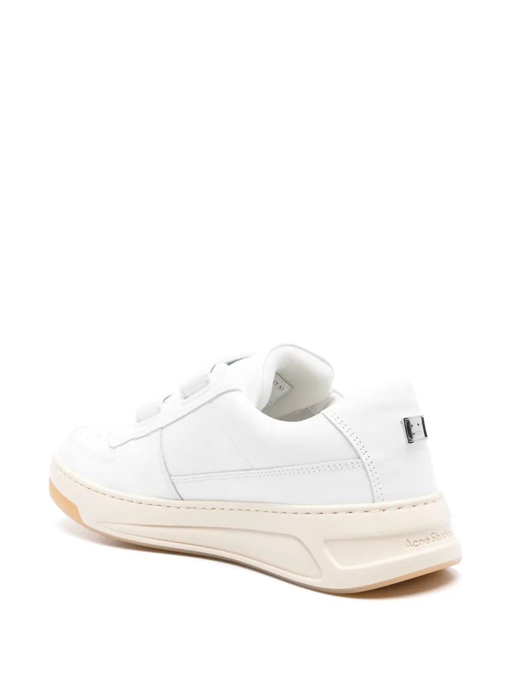 Logo-Plaque Leather Sneakers