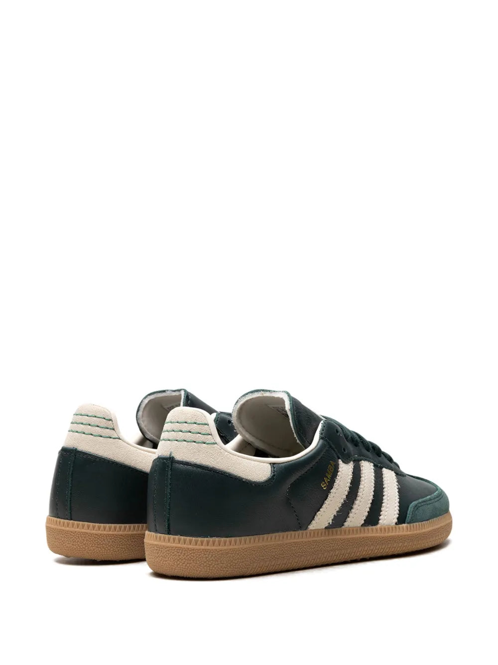 Samba Shadow Green Cream White Gold Metallic Sneakers