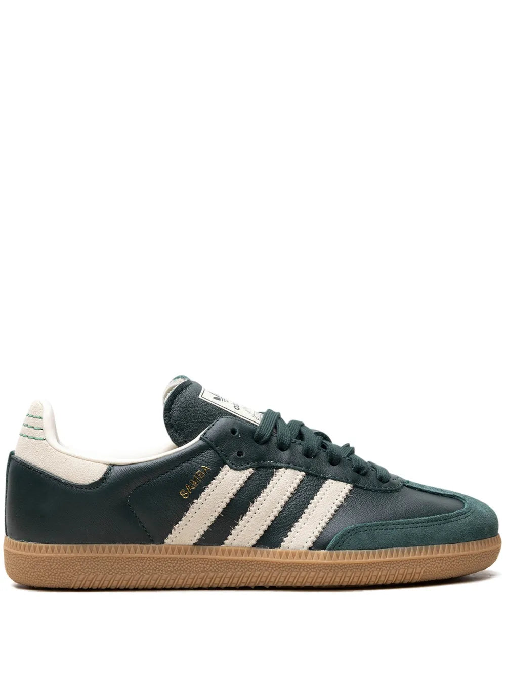 Samba Shadow Green Cream White Gold Metallic Sneakers