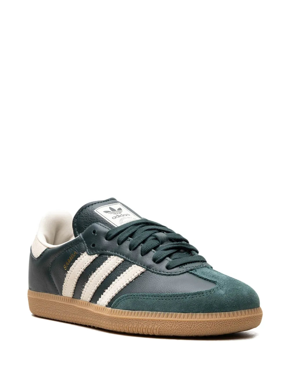 Samba Shadow Green Cream White Gold Metallic Sneakers