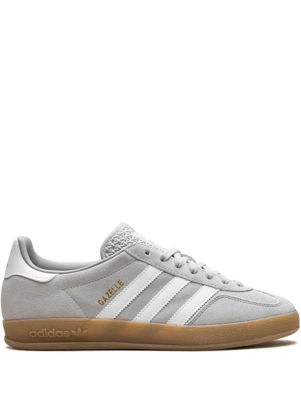 Gazelle Indoor Grey Two/Cloud White/Gold Metallic Sneakers