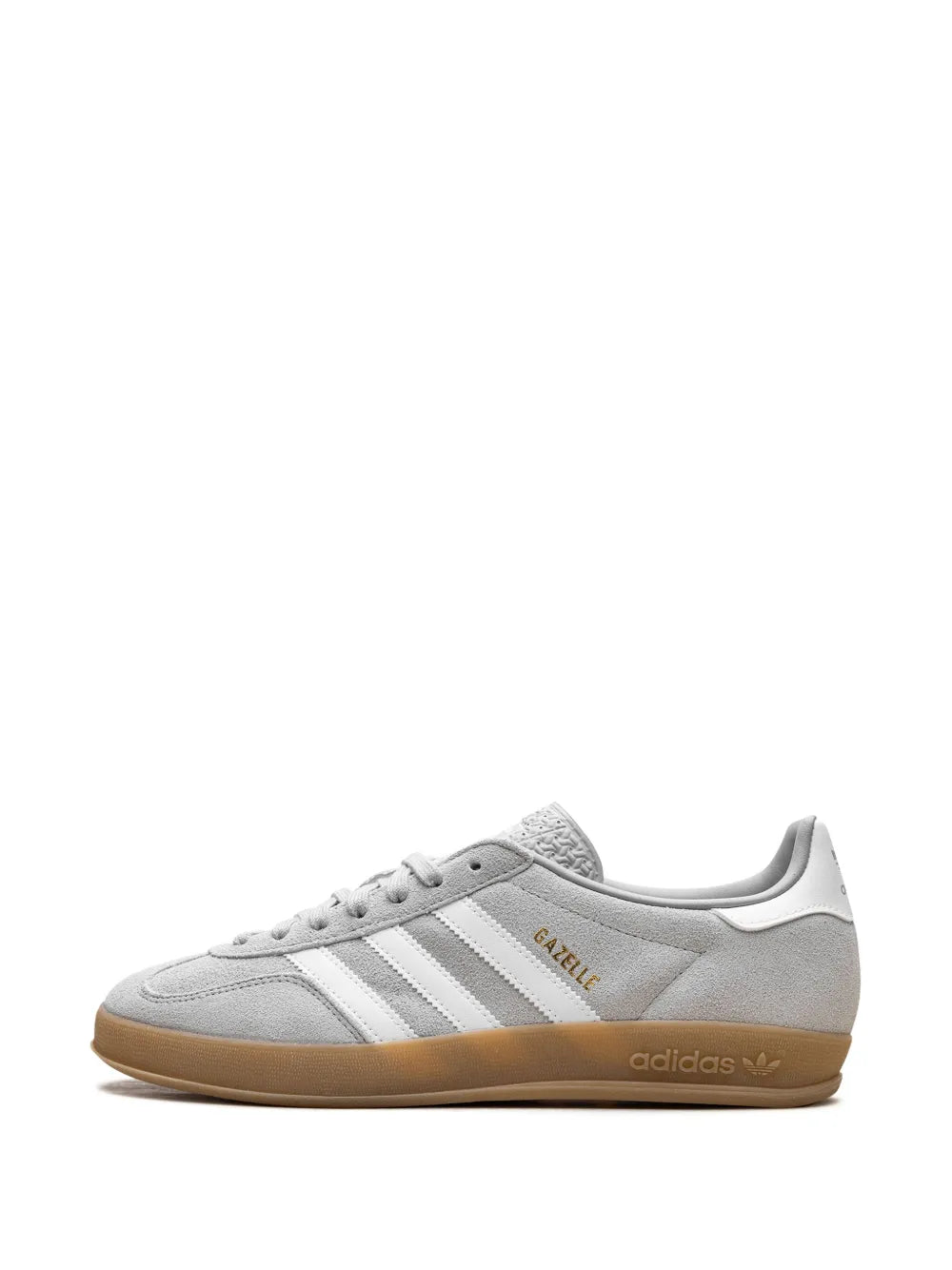 Gazelle Indoor Grey Two/Cloud White/Gold Metallic Sneakers