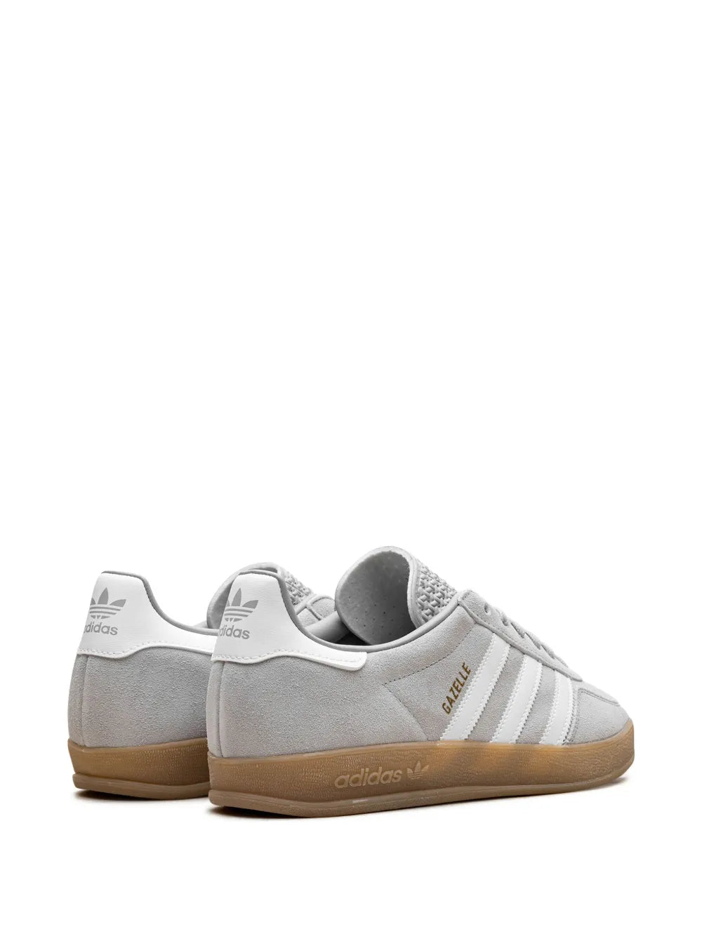 Gazelle Indoor Grey Two/Cloud White/Gold Metallic Sneakers
