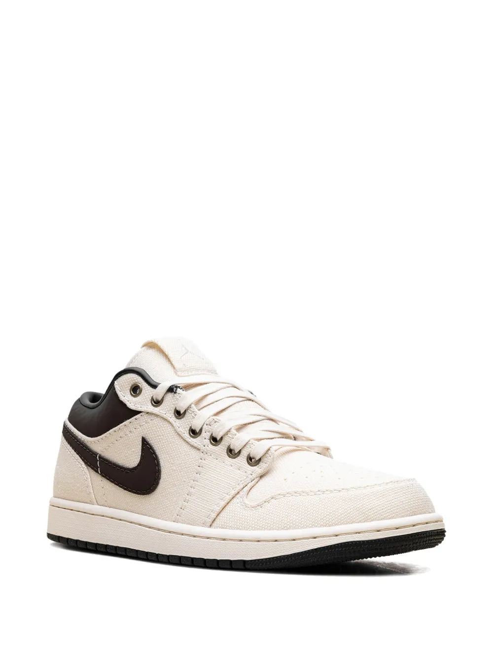 1 Low Premium Pale Ivory/Baroque Brown Sneakers